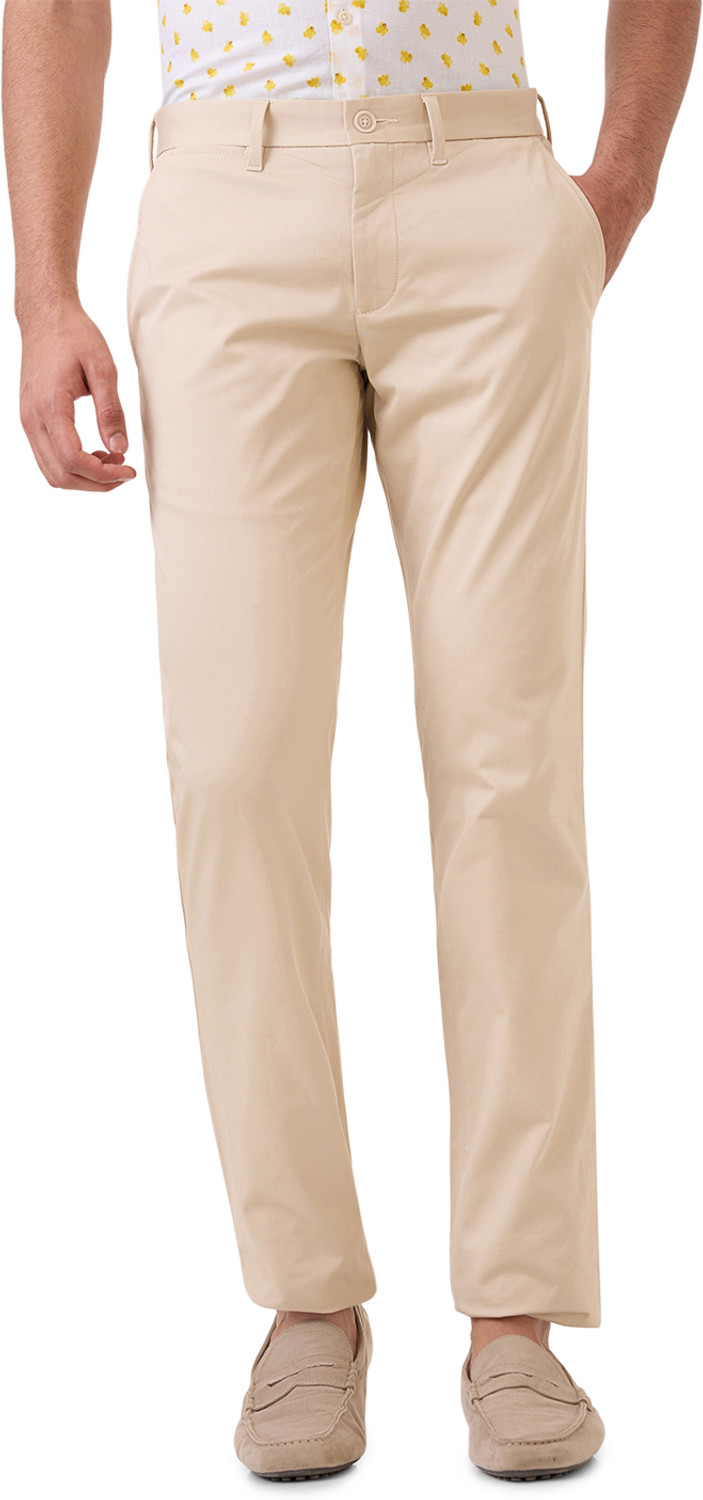 Image of PARX Tapered Men Brown Trousers