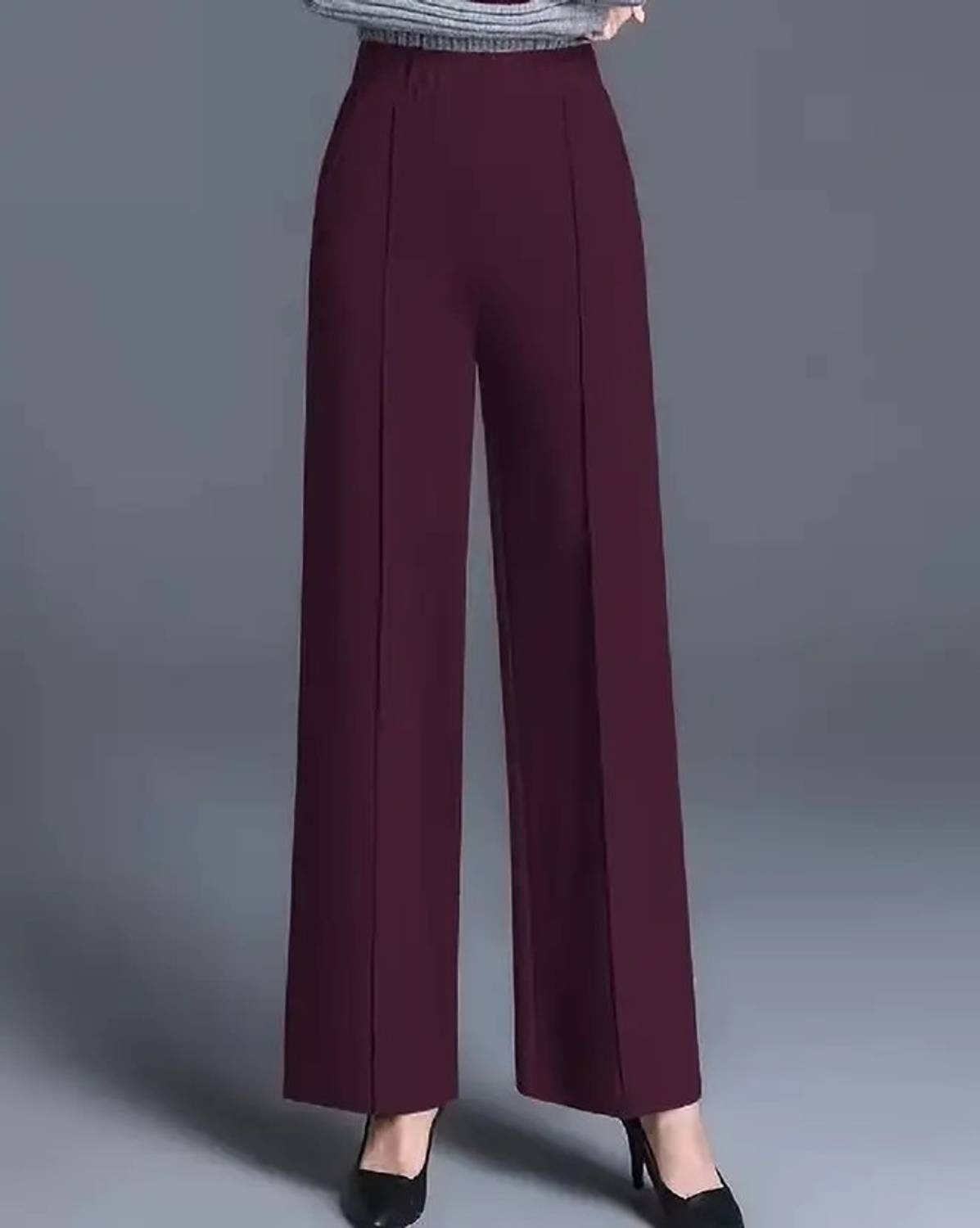 Brainbees Straight Fit Women Purple Trousers