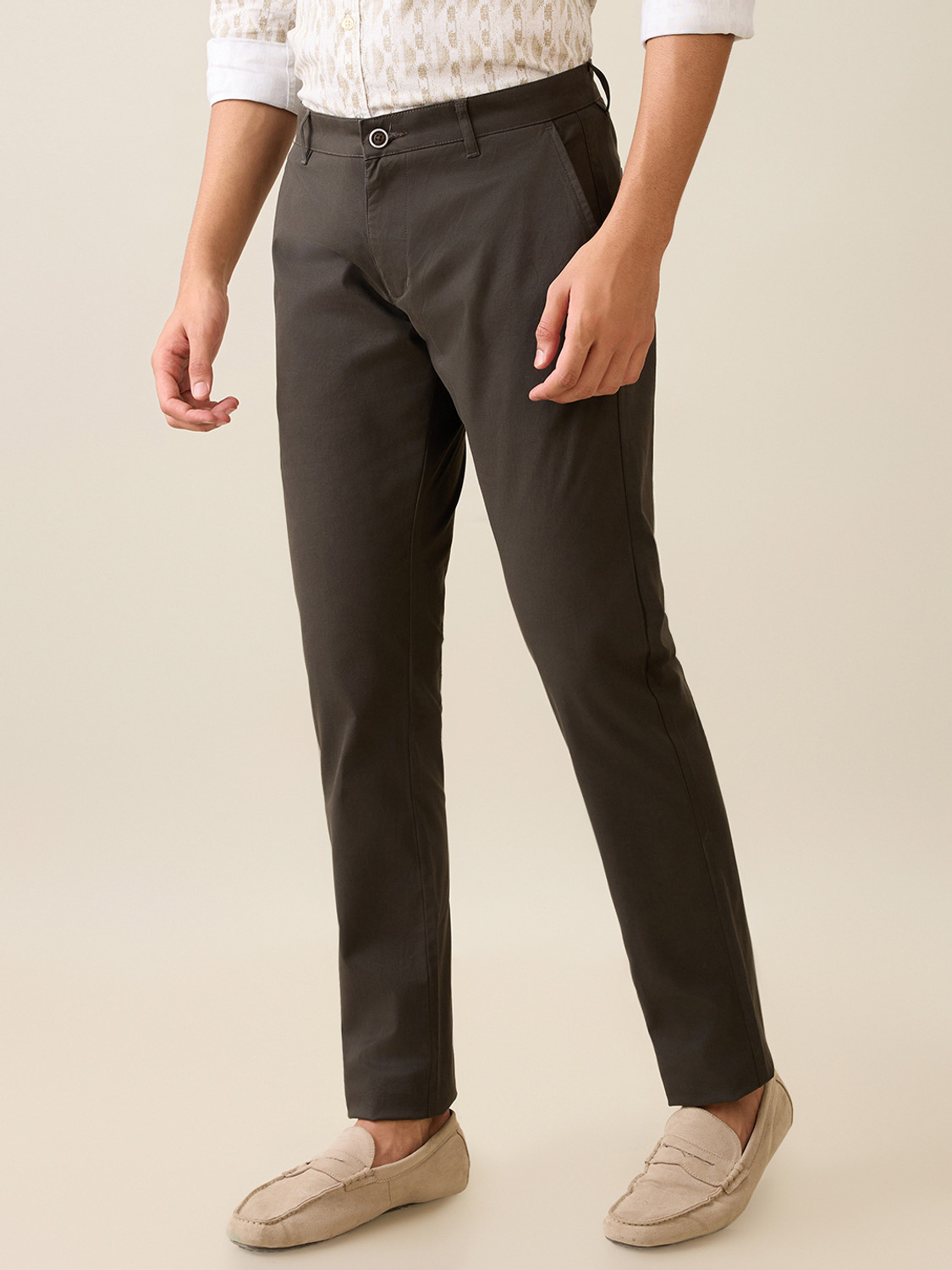 Image of PARX Tapered Men Dark Green Trousers