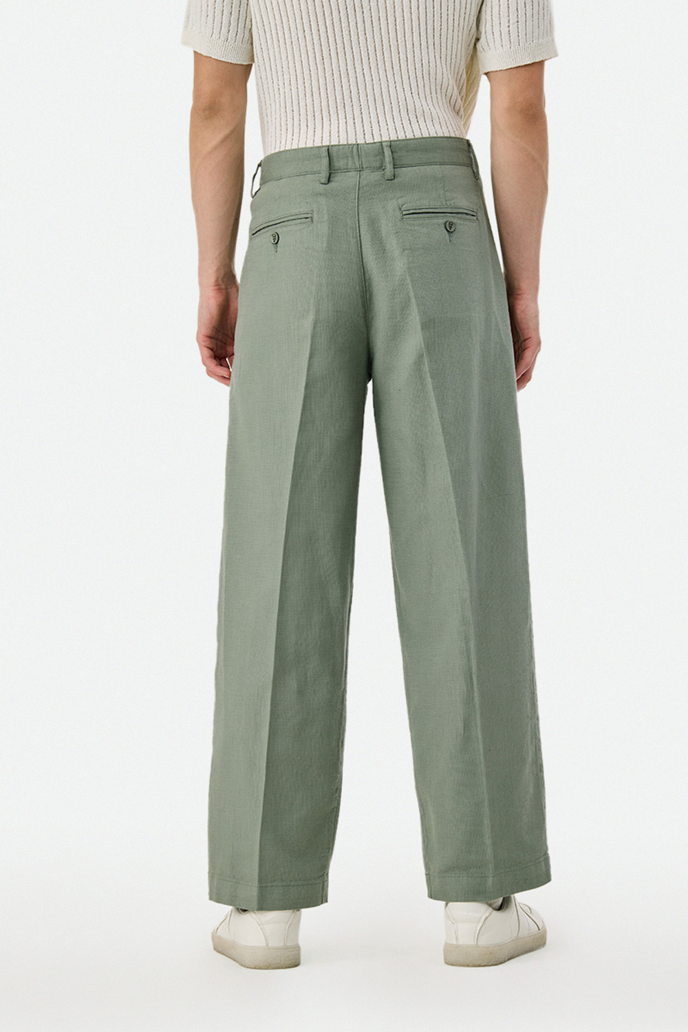Image of Snitch Relaxed Men Green Trousers