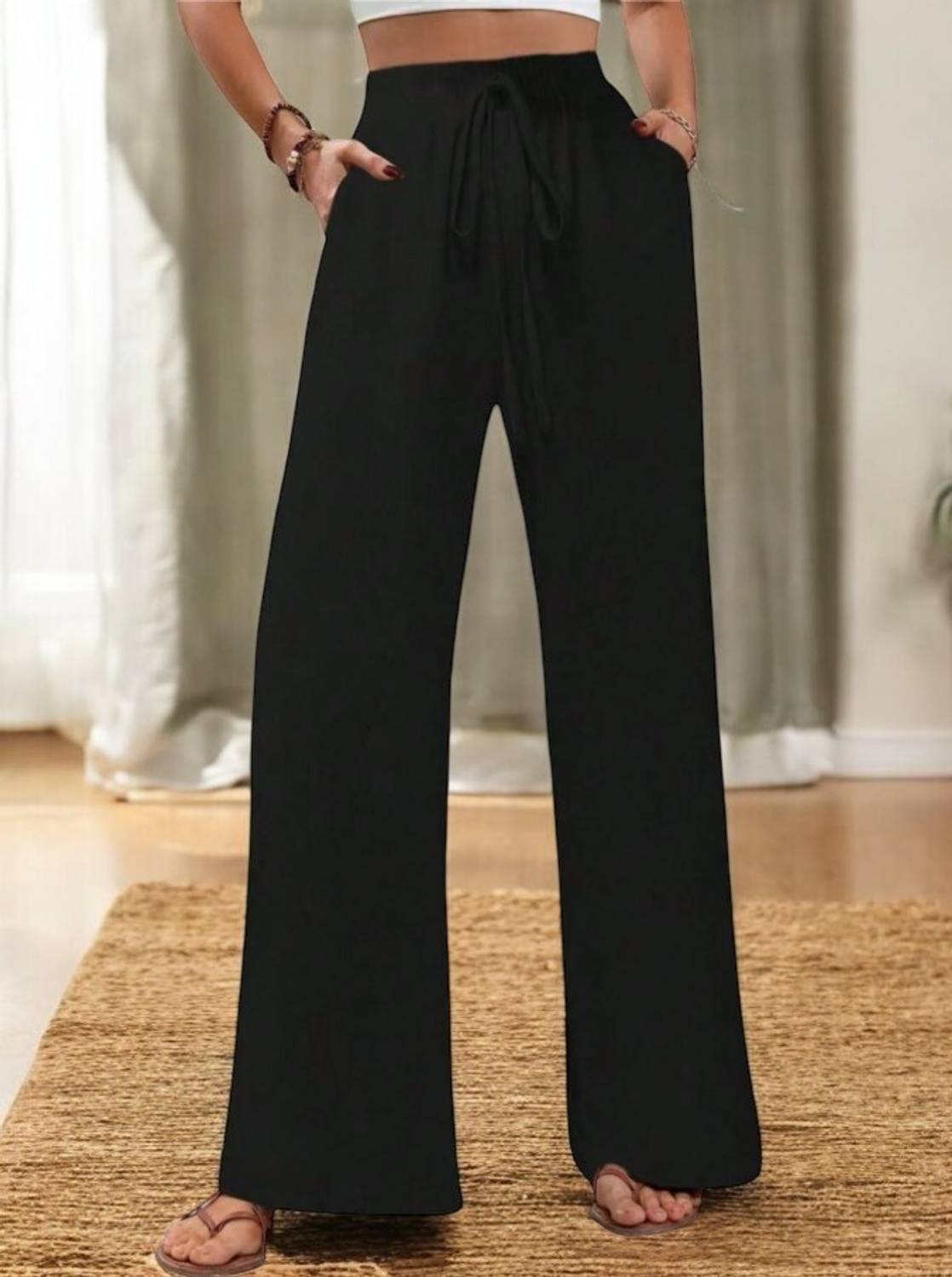 BLUELOCK Relaxed Women Black Trousers