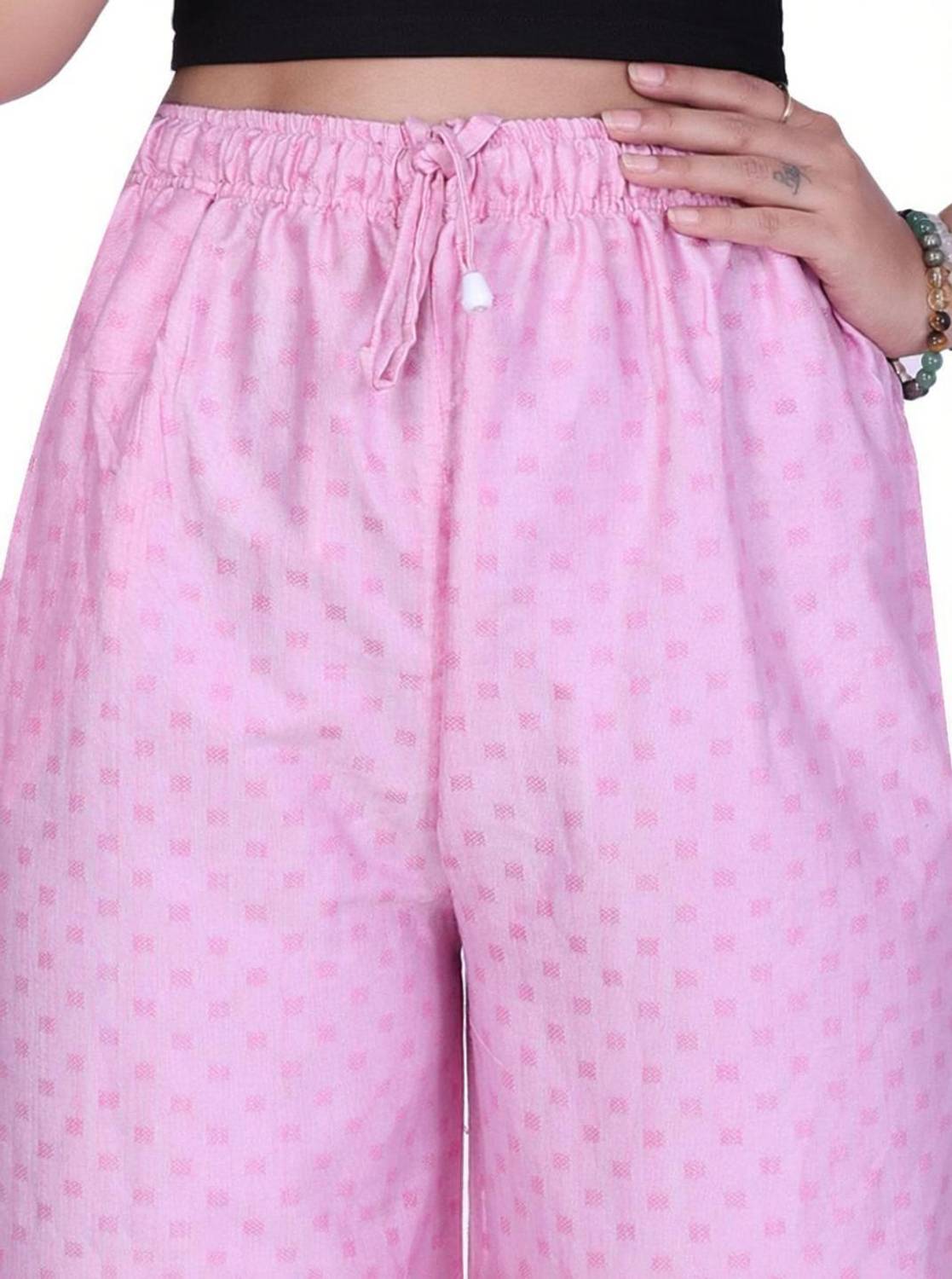 4K FASHION Relaxed Women Pink Trousers
