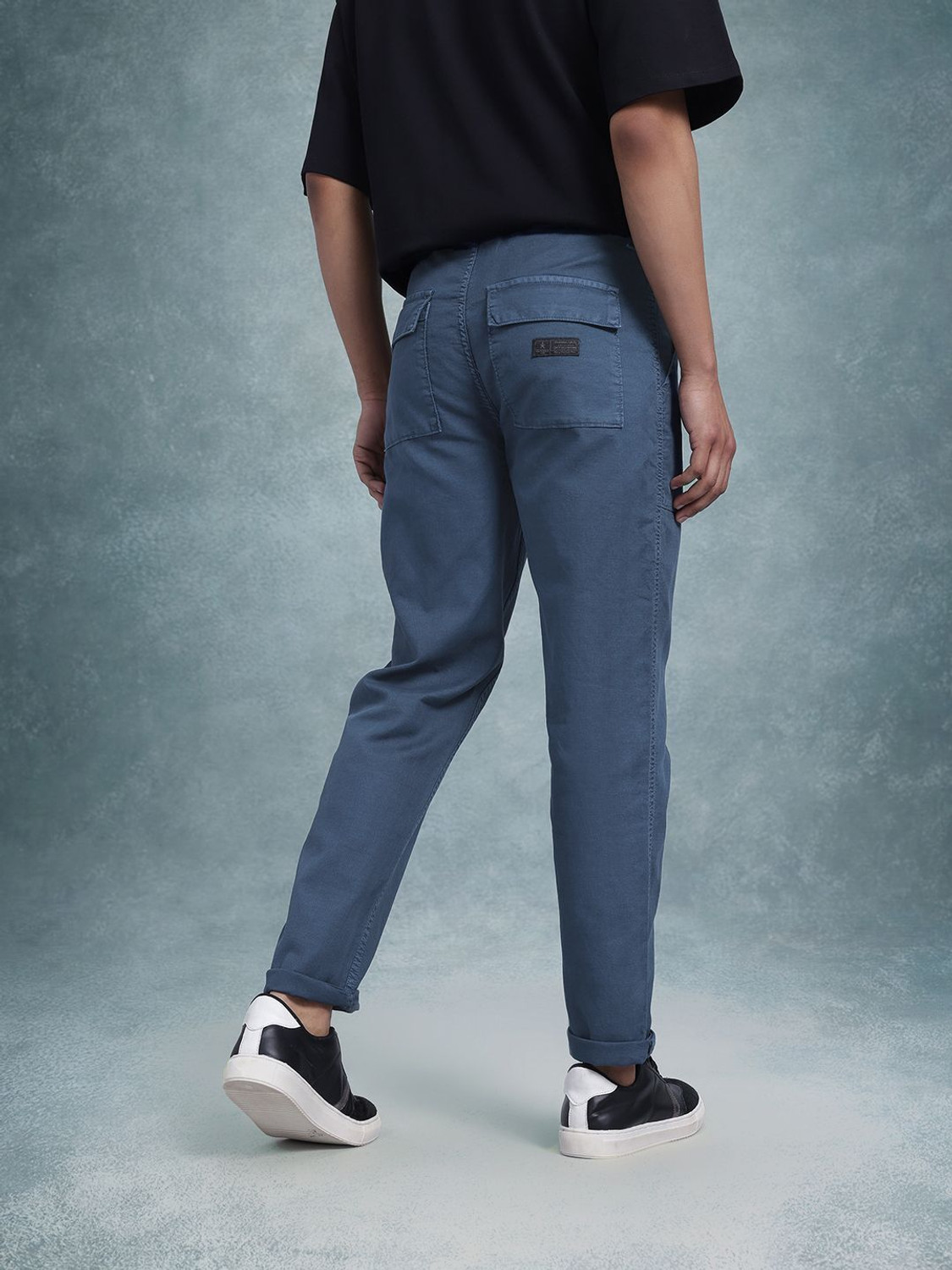 Image of Roadster Relaxed Men Blue Trousers