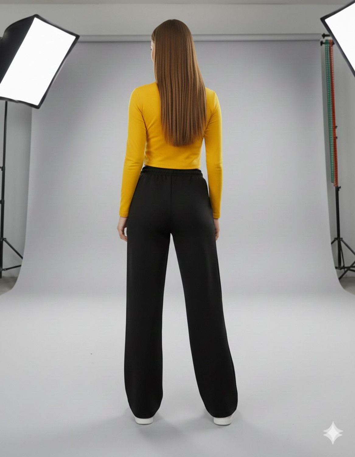 Image of SRMP TRADERS Loose Fit Women Grey, Black Trousers