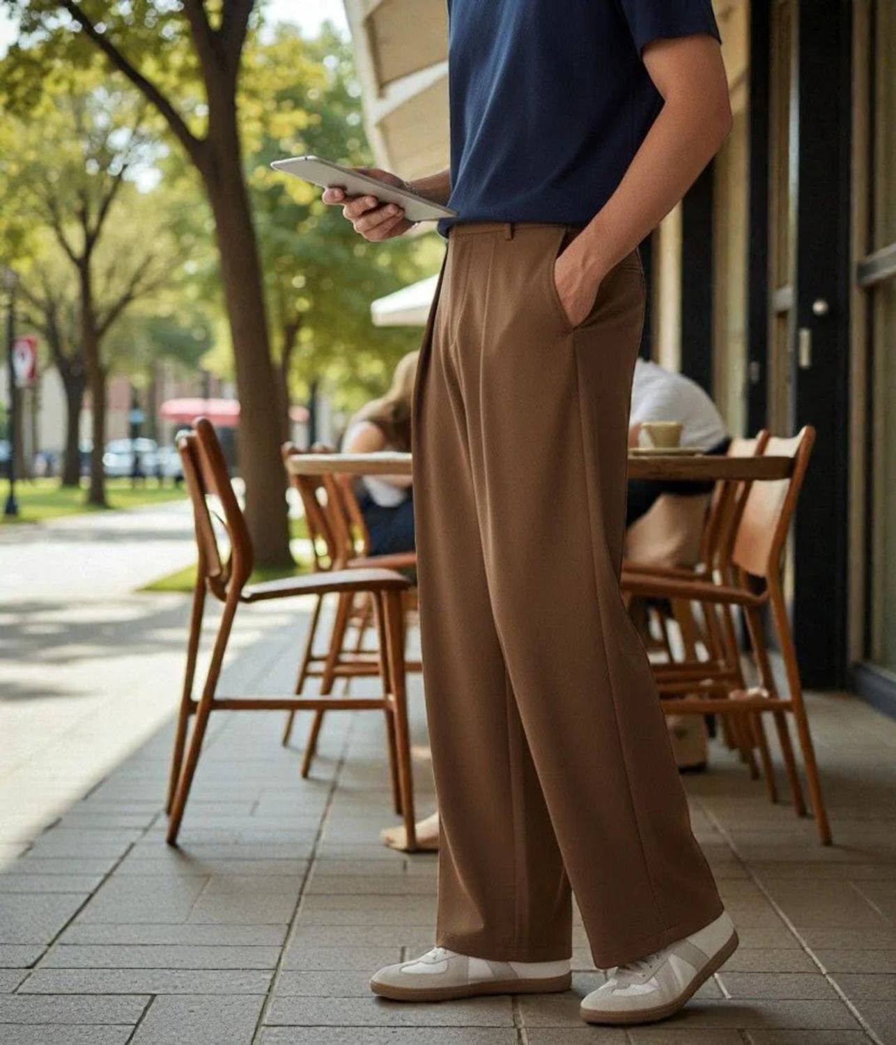 KOTTY Regular Fit Men Brown Trousers - Image 4