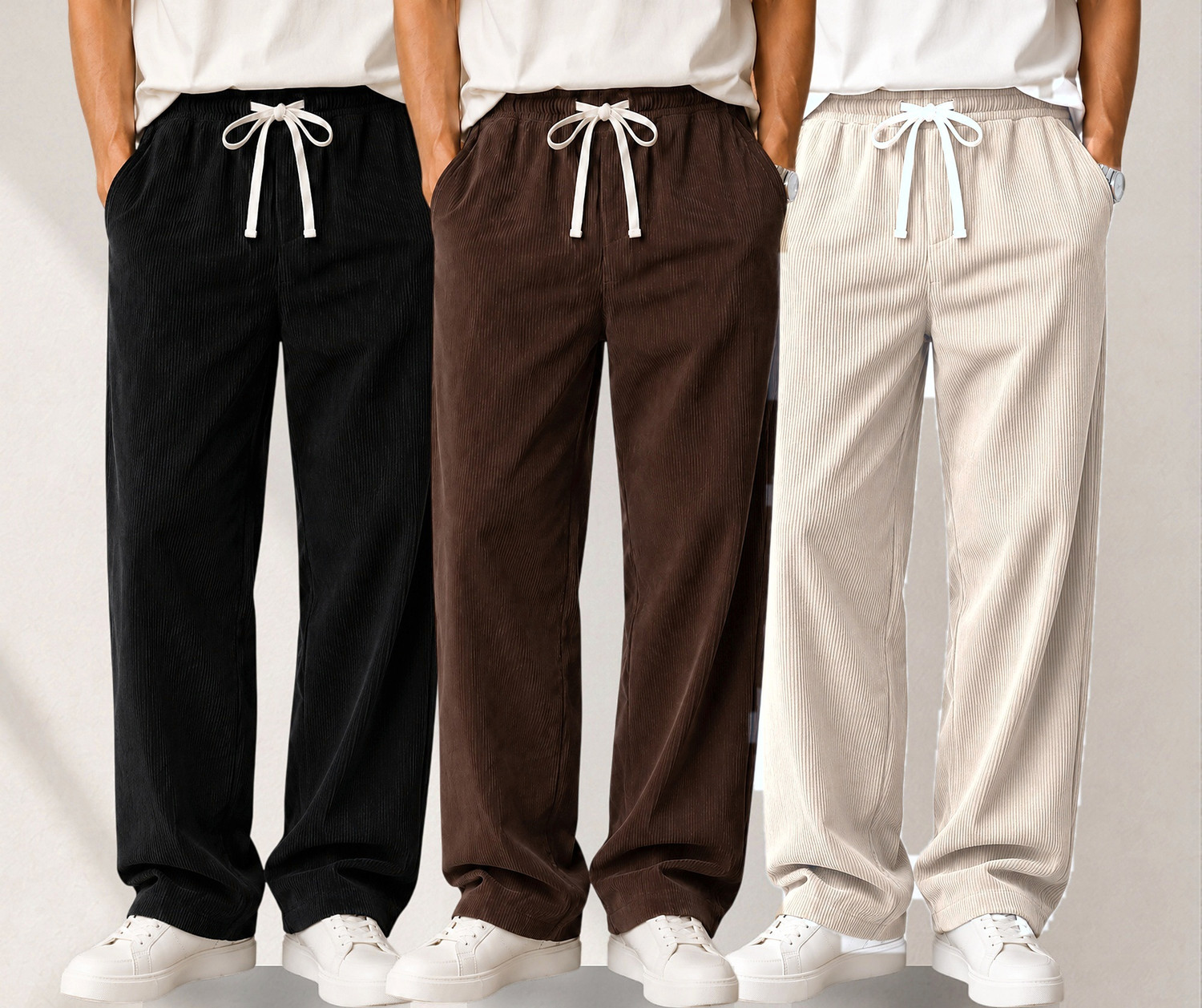 Image of METRONAUT Relaxed Men Multicolor Trousers