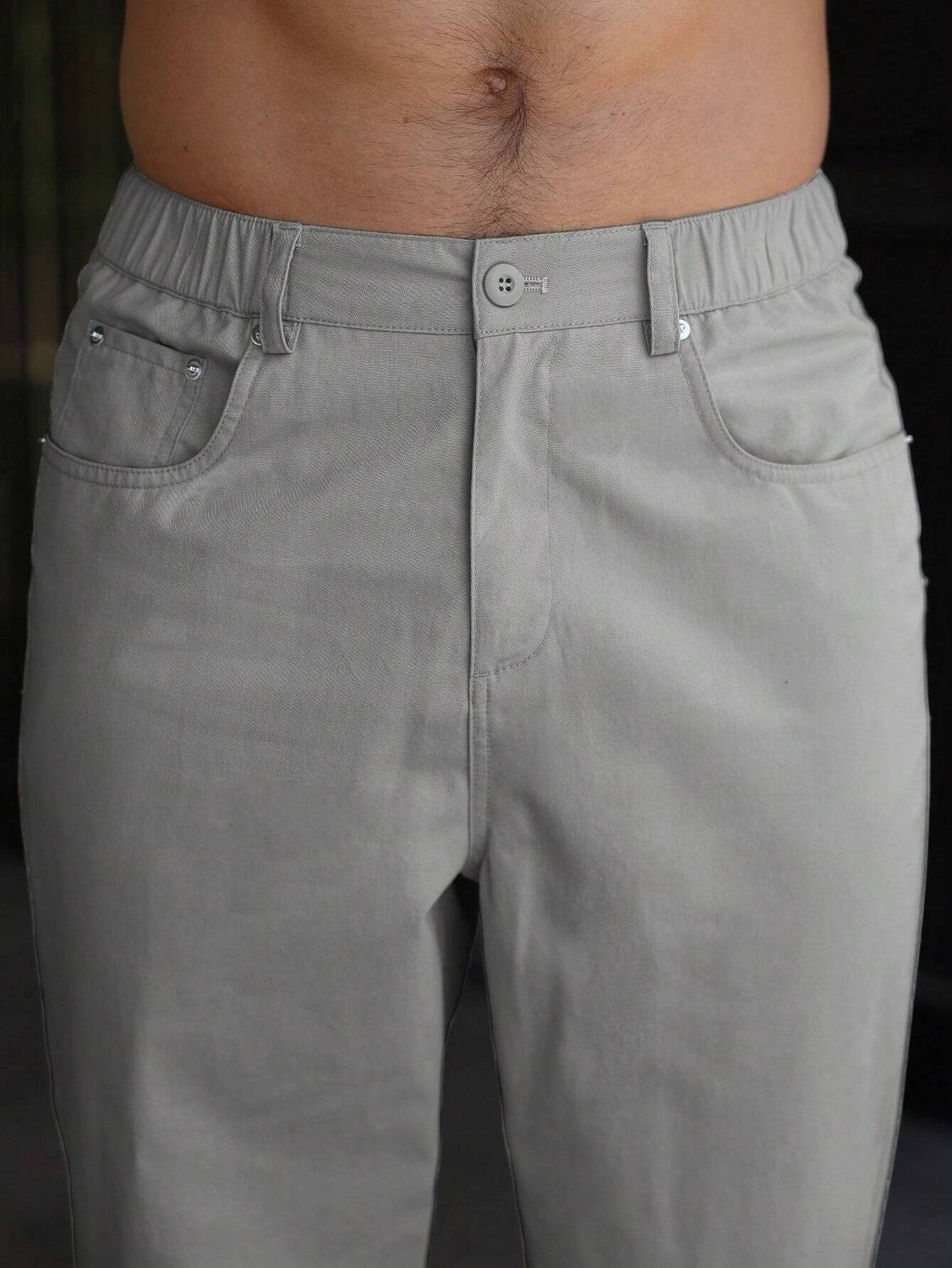 R.Code Regular Fit Men Grey Trousers - Image 4