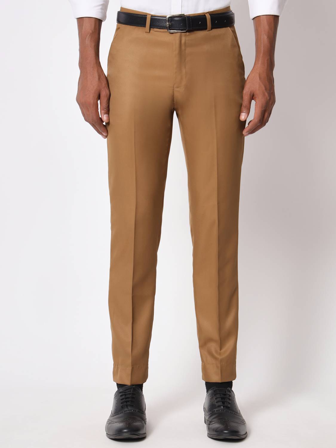 aristitch Regular Fit Men Khaki Trousers