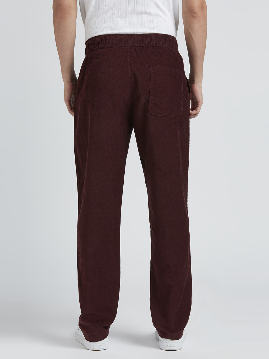 Image of Pepe Jeans Regular Fit Men Purple Trousers