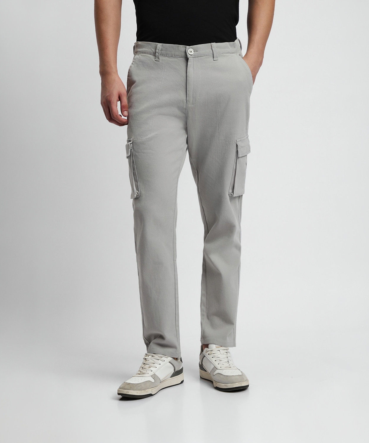 Image of Dennis Lingo Slim Fit Men Green Trousers