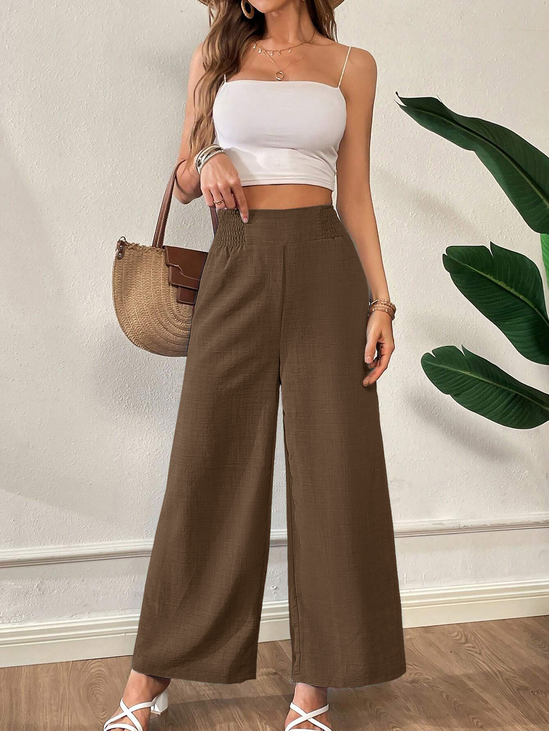 Image of METRONAUT Loose Fit Women Brown Trousers