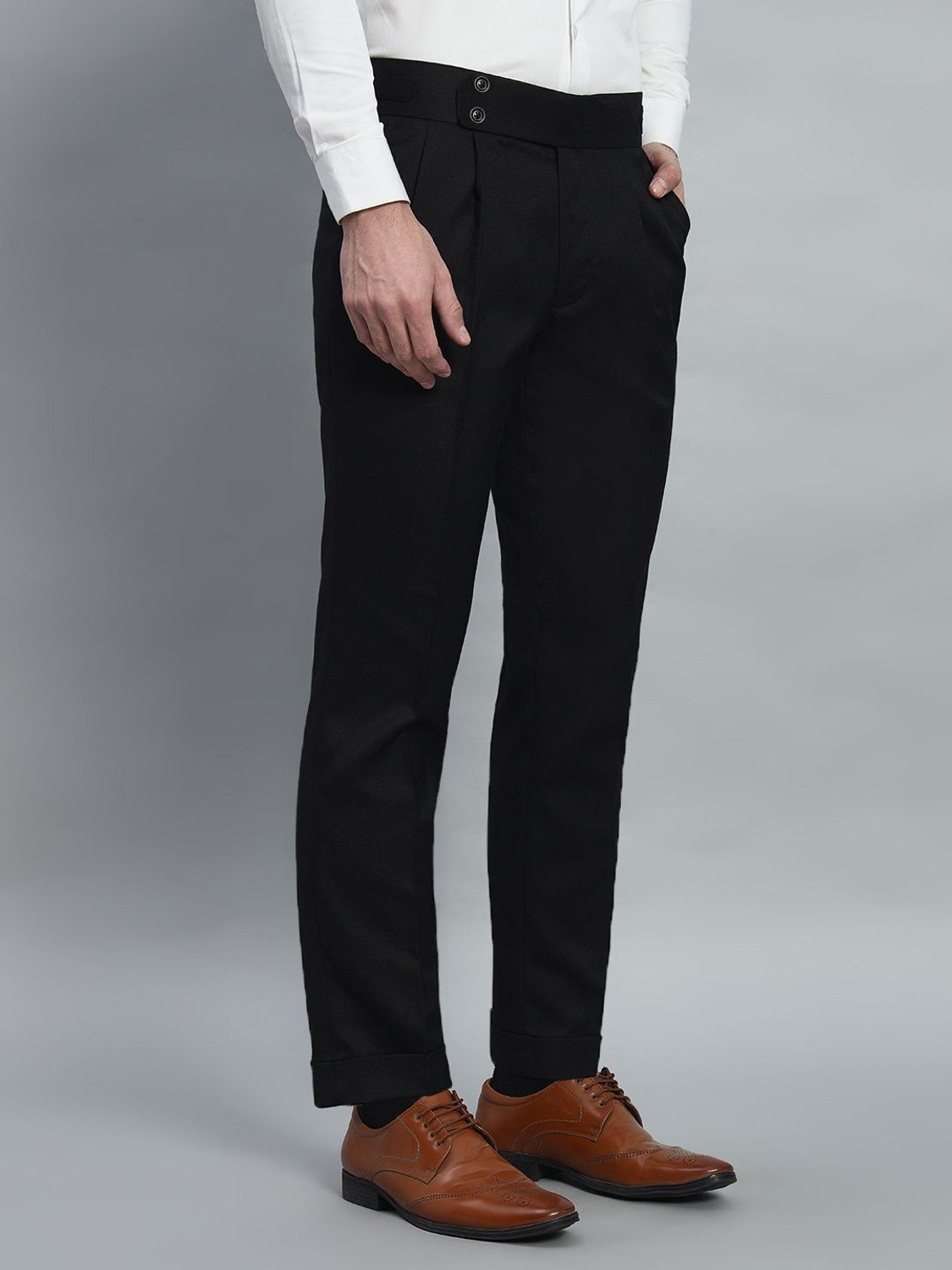 Image of VIVA TRENDZ Regular Fit Men Black Trousers