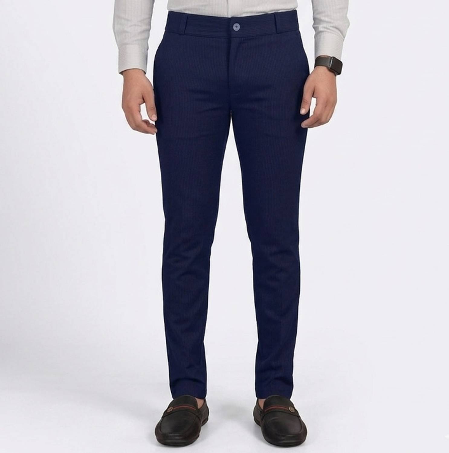 amodastyle Regular Fit Men Blue Trousers