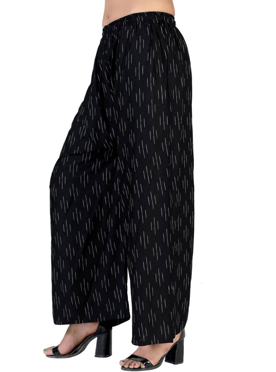 4K FASHION Relaxed Women Black Trousers