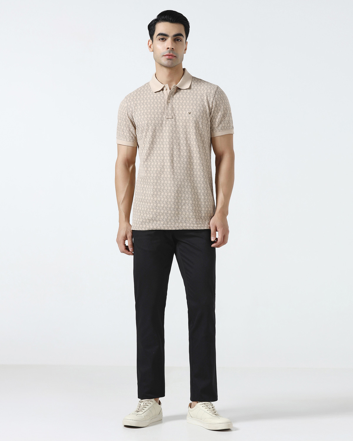 Image of Blackberrys Regular Fit Men Black Trousers