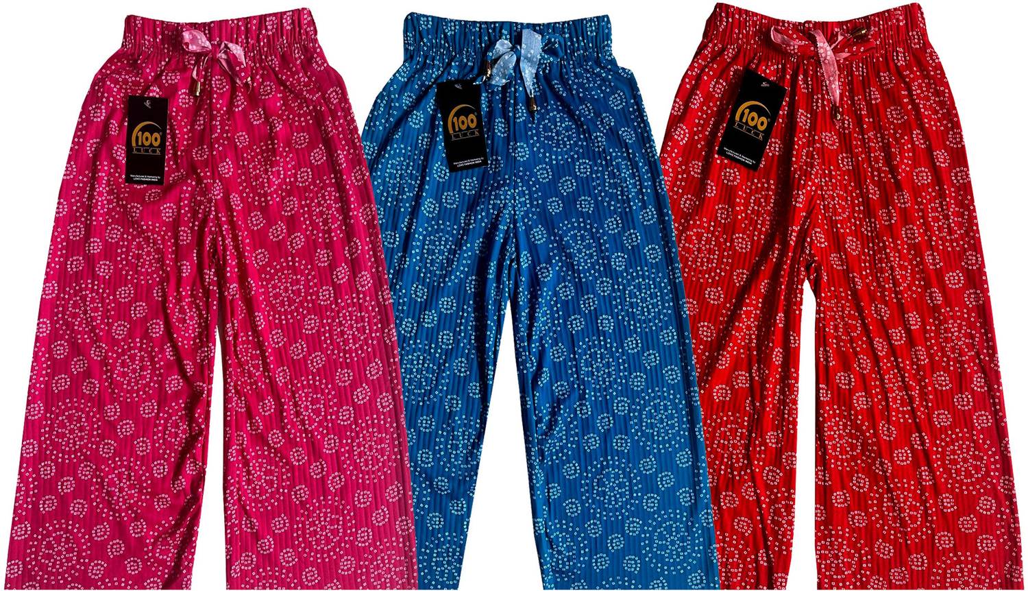 100LUCK Loose Fit Girls Multicolor Trousers