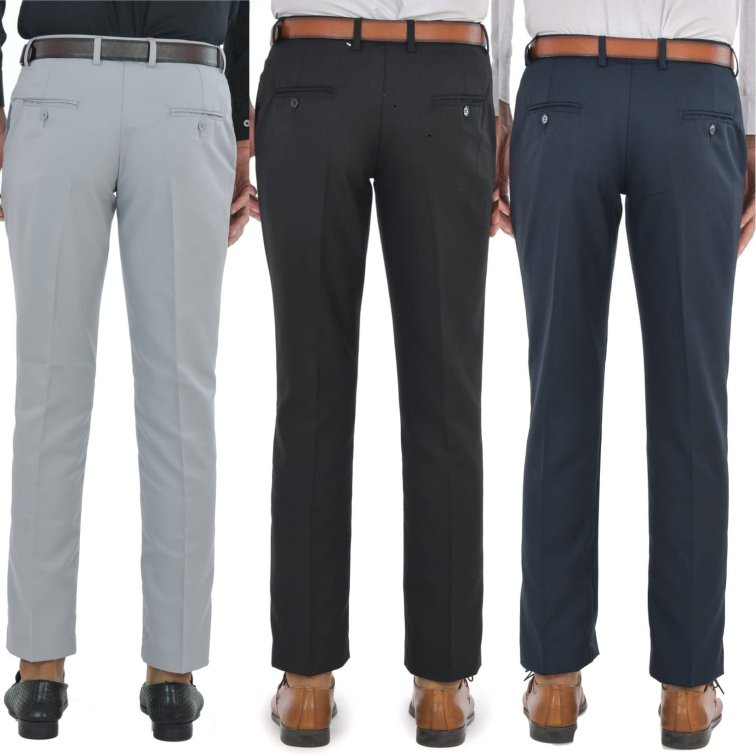 Image of Macberrys Regular Fit Men Multicolor Trousers