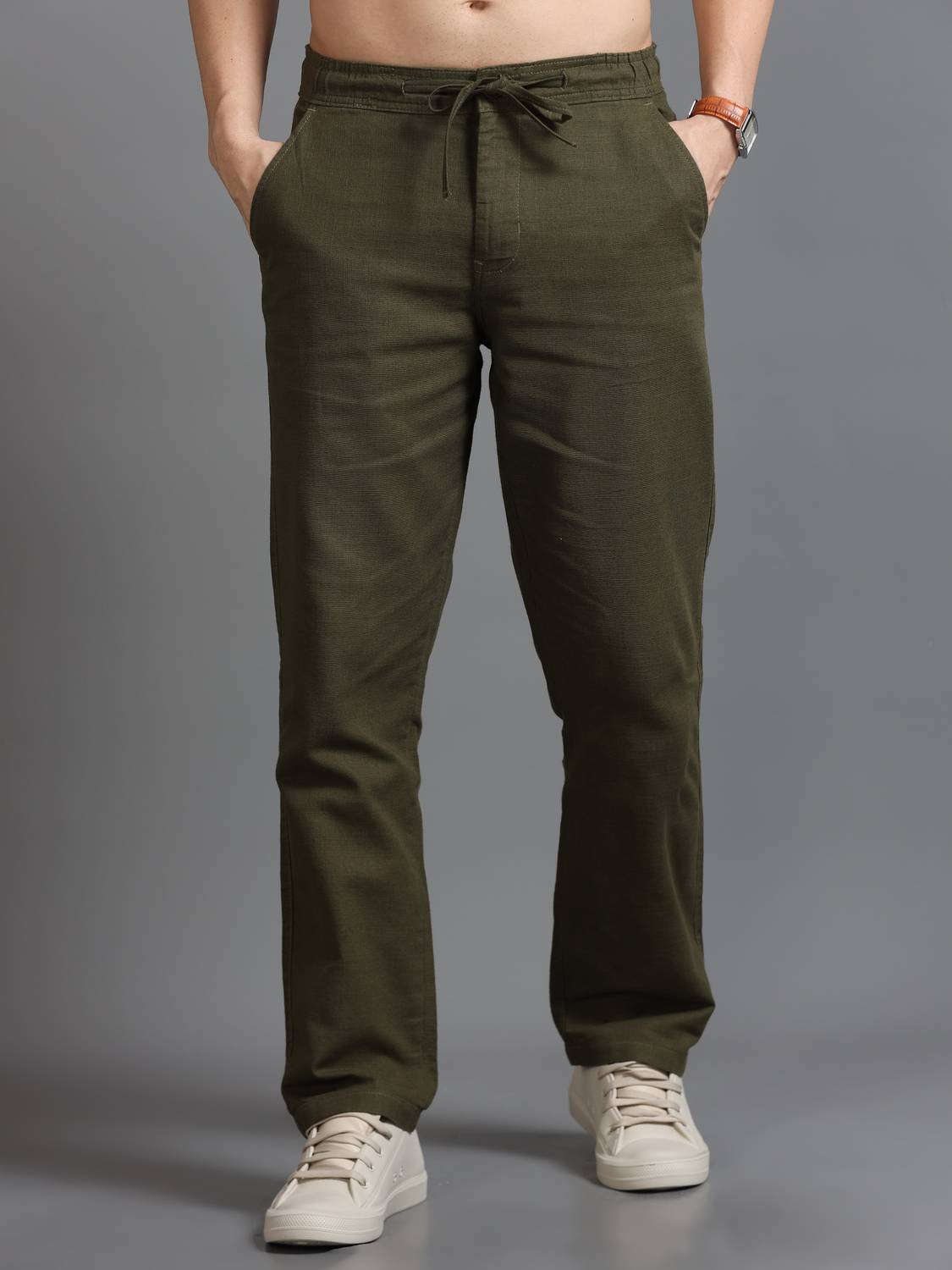 ReSLAG Relaxed Men Dark Green Trousers