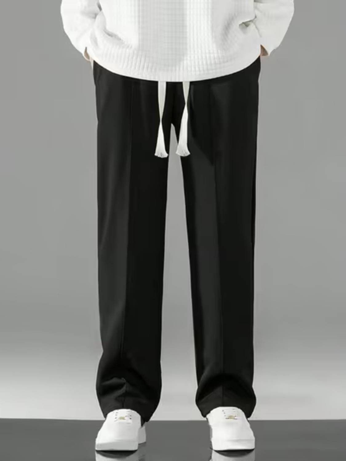 SAVAYO Loose Fit Black Trousers - Image 3