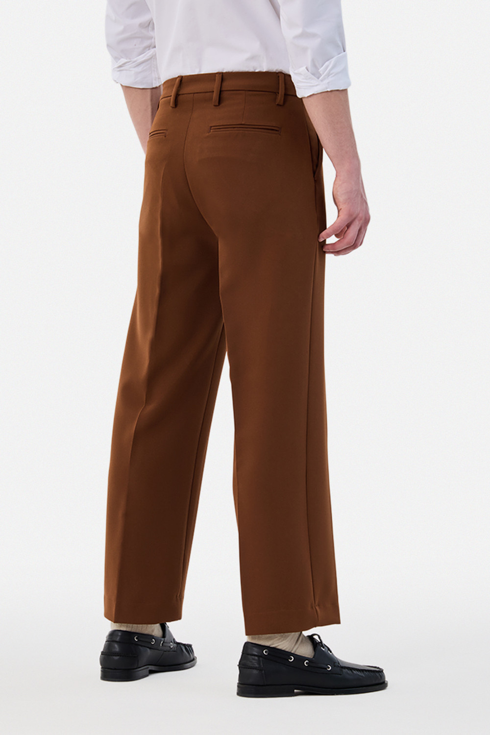 Image of Snitch Flared Men Brown Trousers