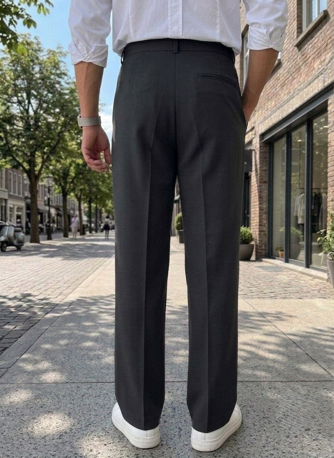 Image of INDICLUB Relaxed Men Black Trousers