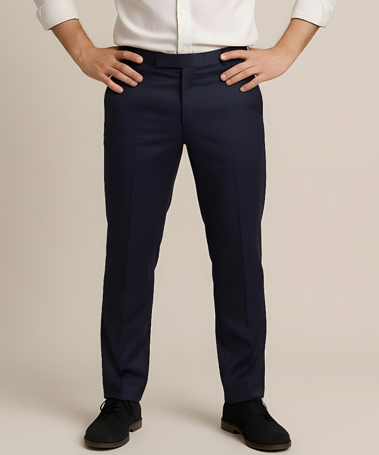 Image of METRONAUT Regular Fit Men Blue Trousers