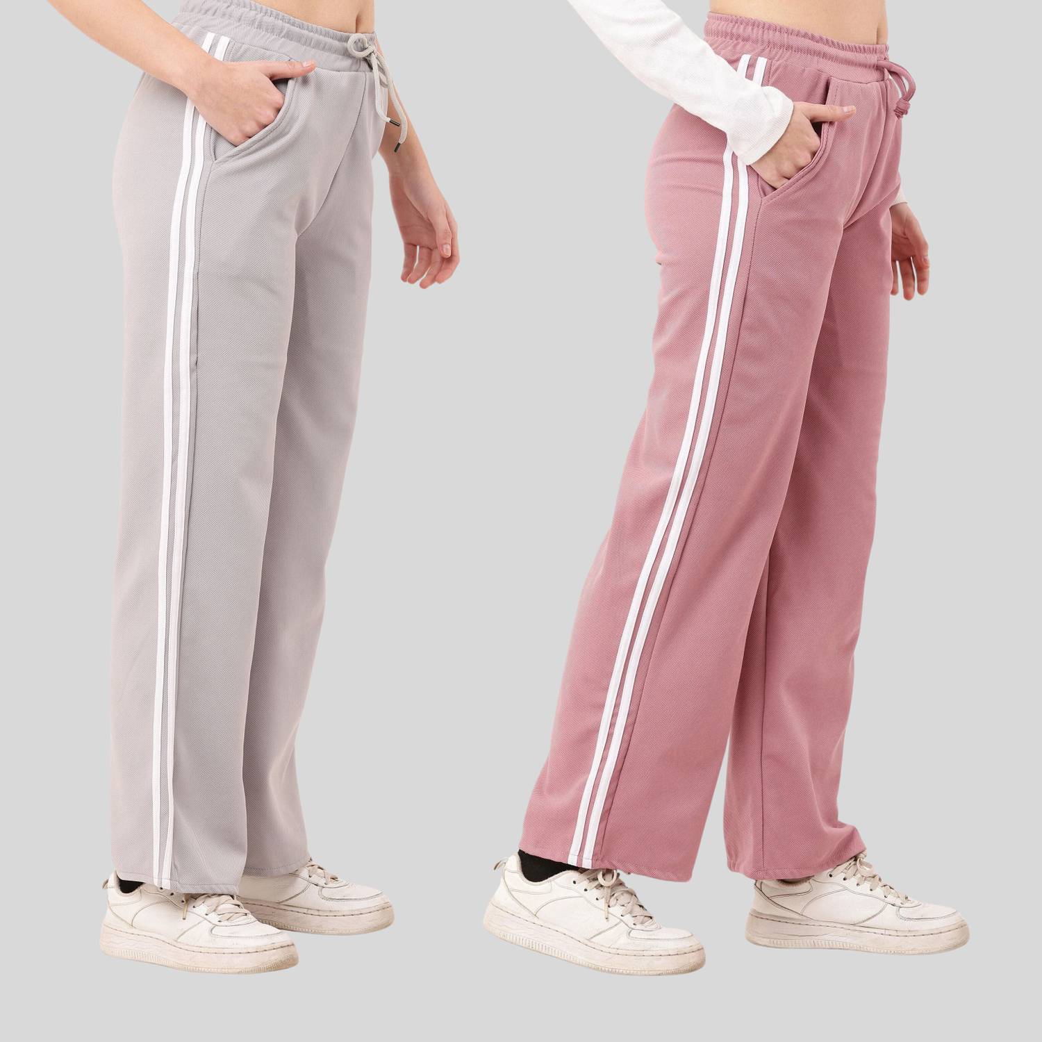 Amaira Fashion Loose Fit Women Grey Trousers