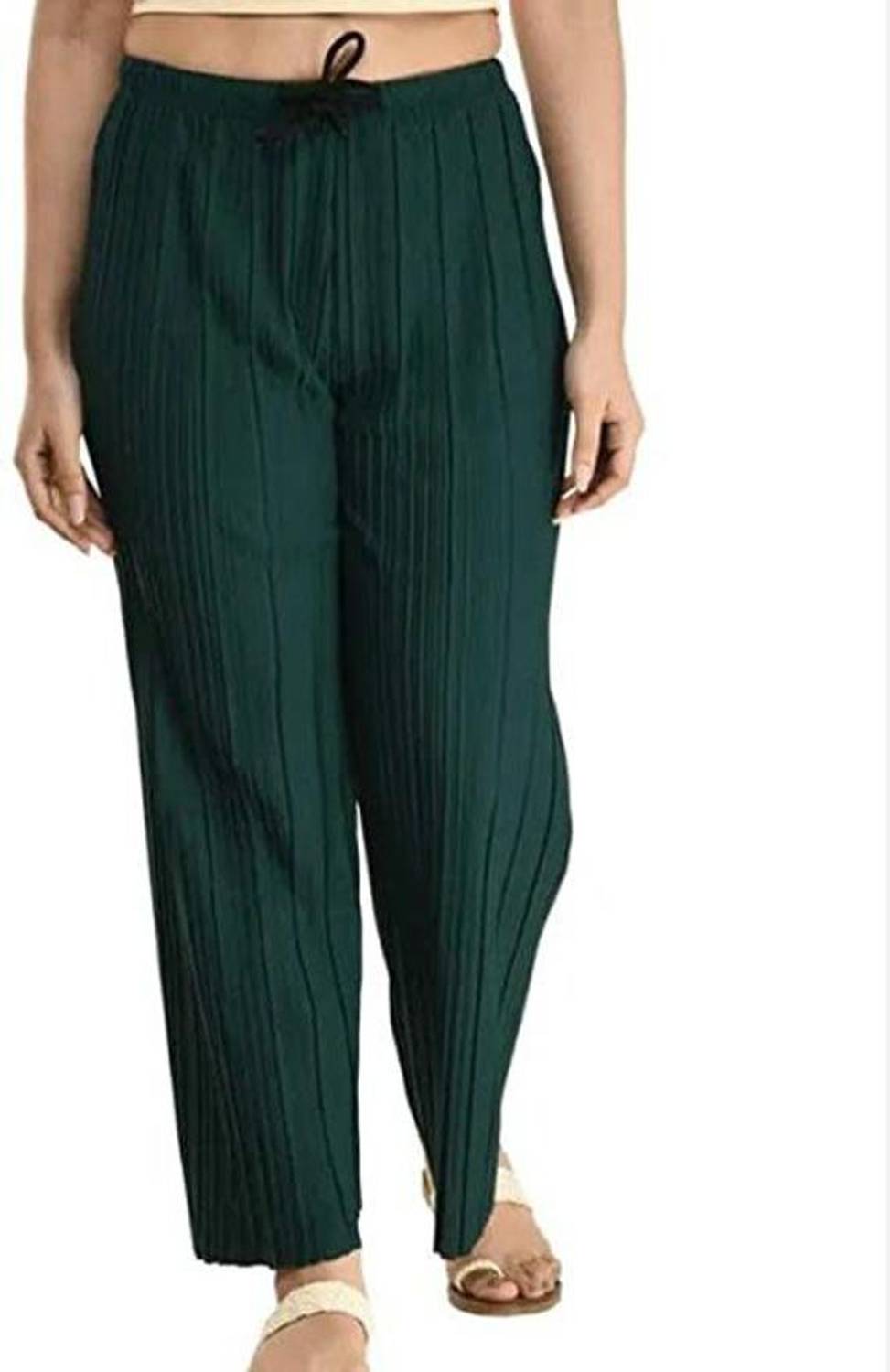 Andrey Relaxed Women Green Trousers