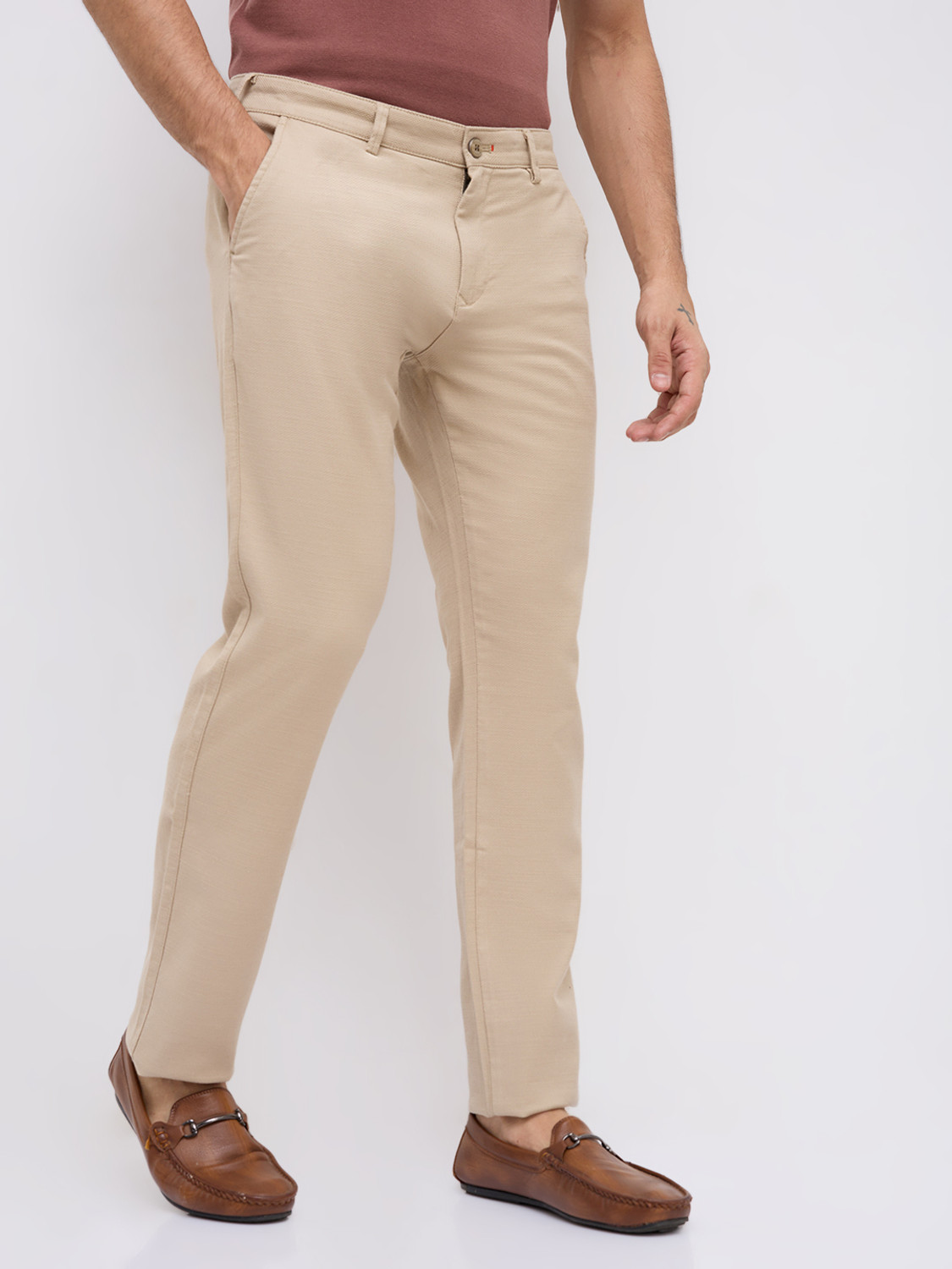Image of KILLER Slim Fit Men Dark Green Trousers