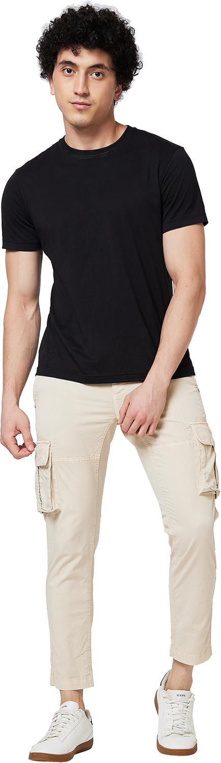 Image of Spykar Men Beige Trousers