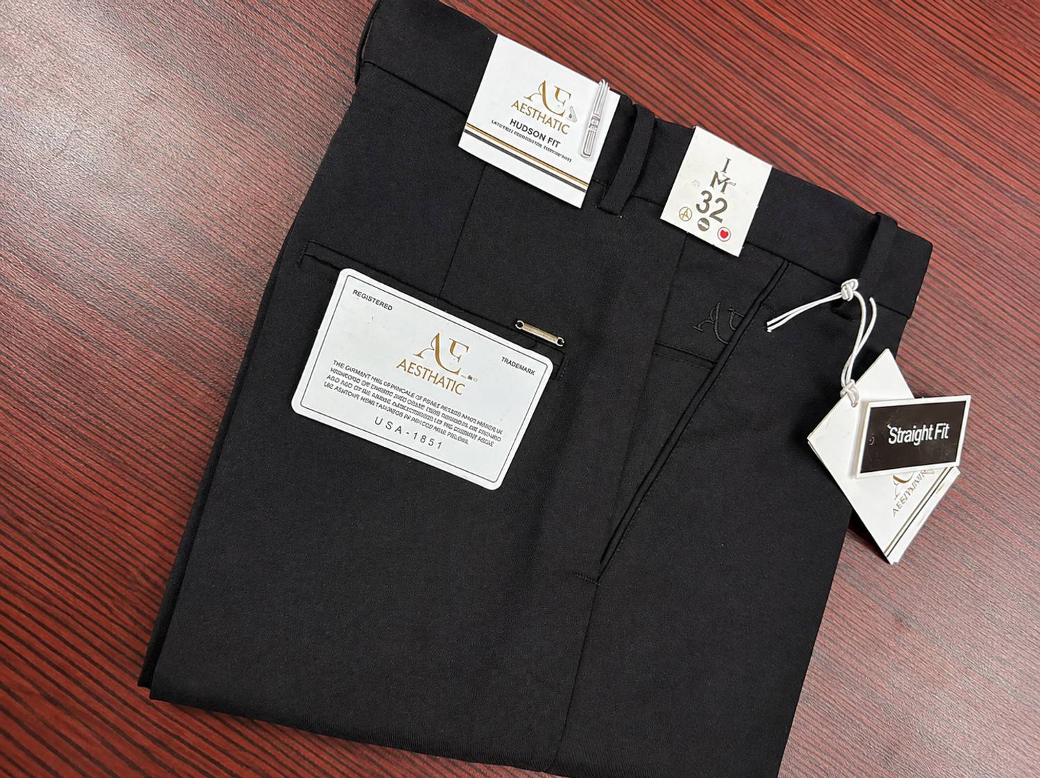 Bootcut Men Black Trousers - Image 5