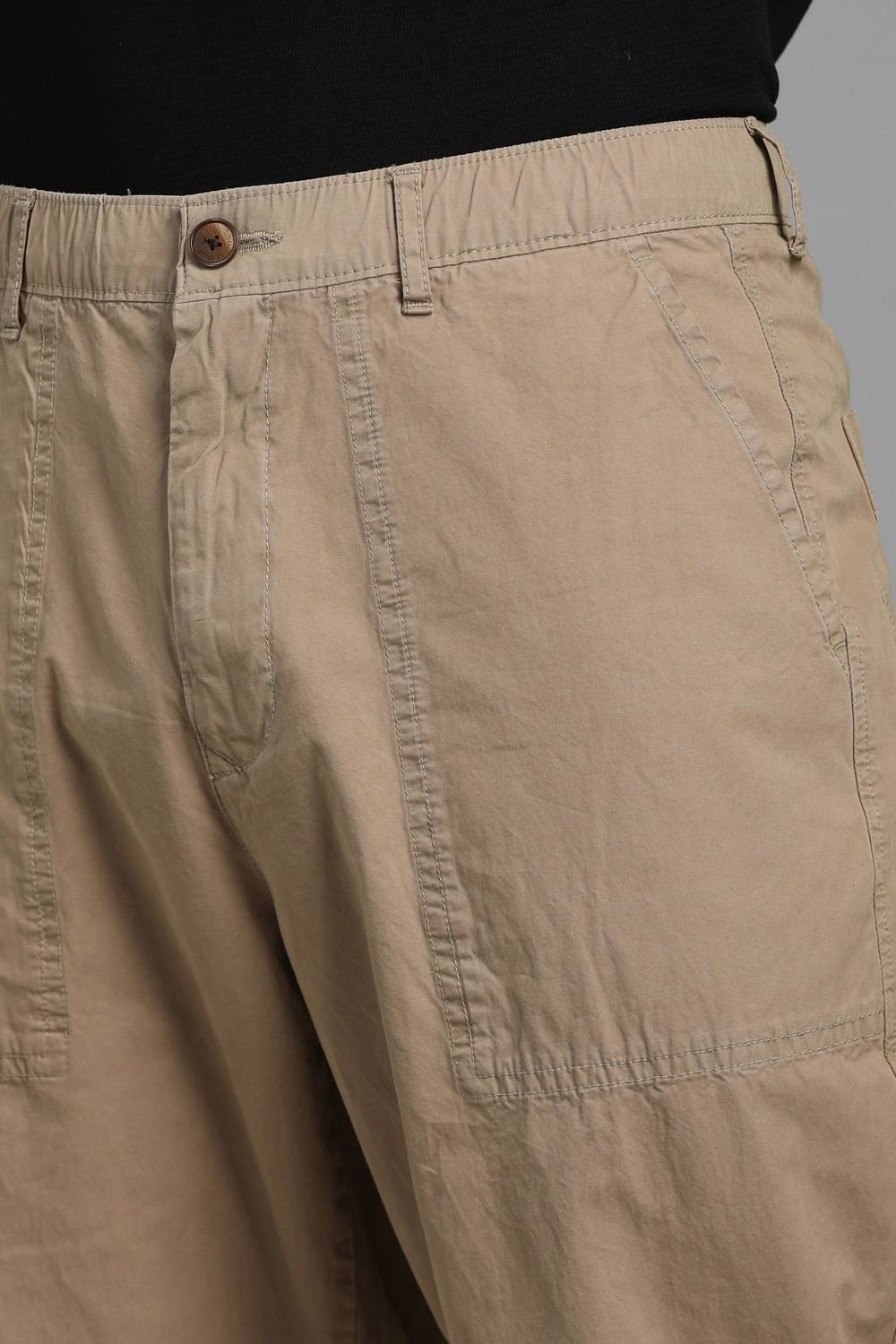 Louis Philippe Men Beige Trousers Regular Fit - Image 5