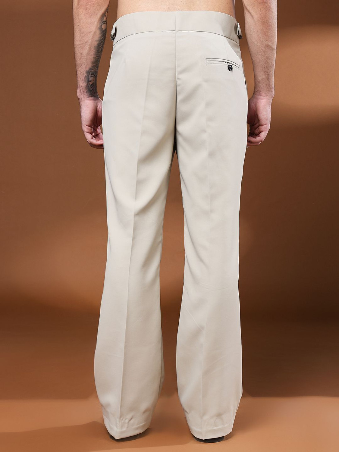 Image of VIVA TRENDZ Regular Fit Men Beige Trousers