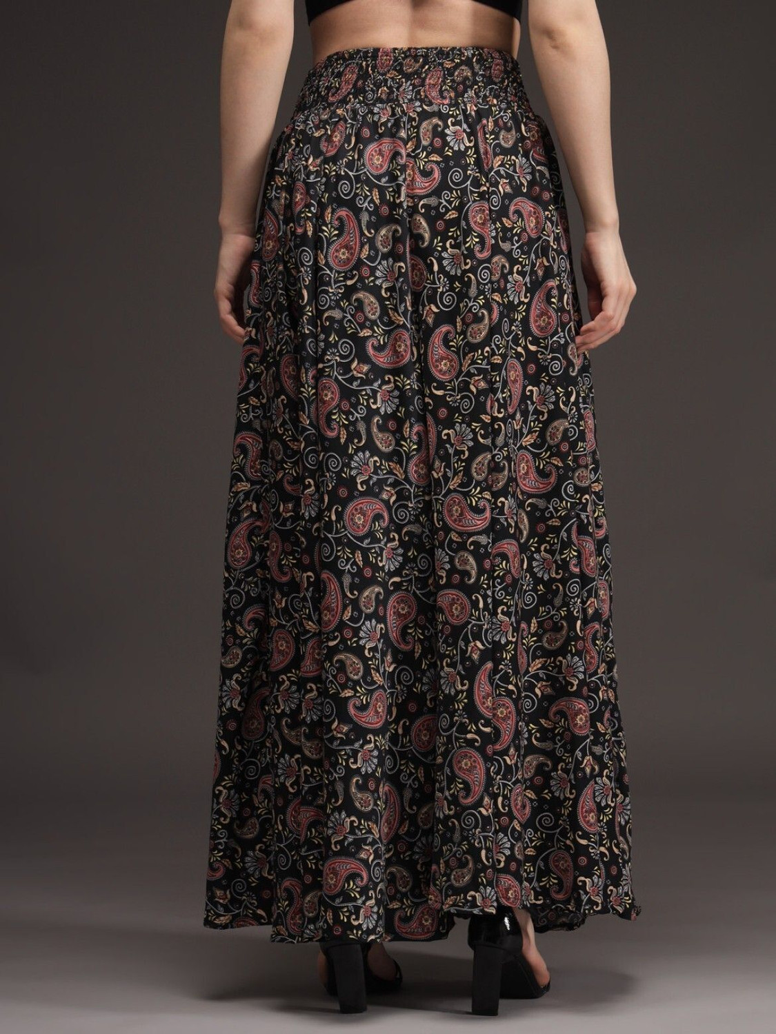 Image of DRESQUE STORE Flared Women Black Trousers