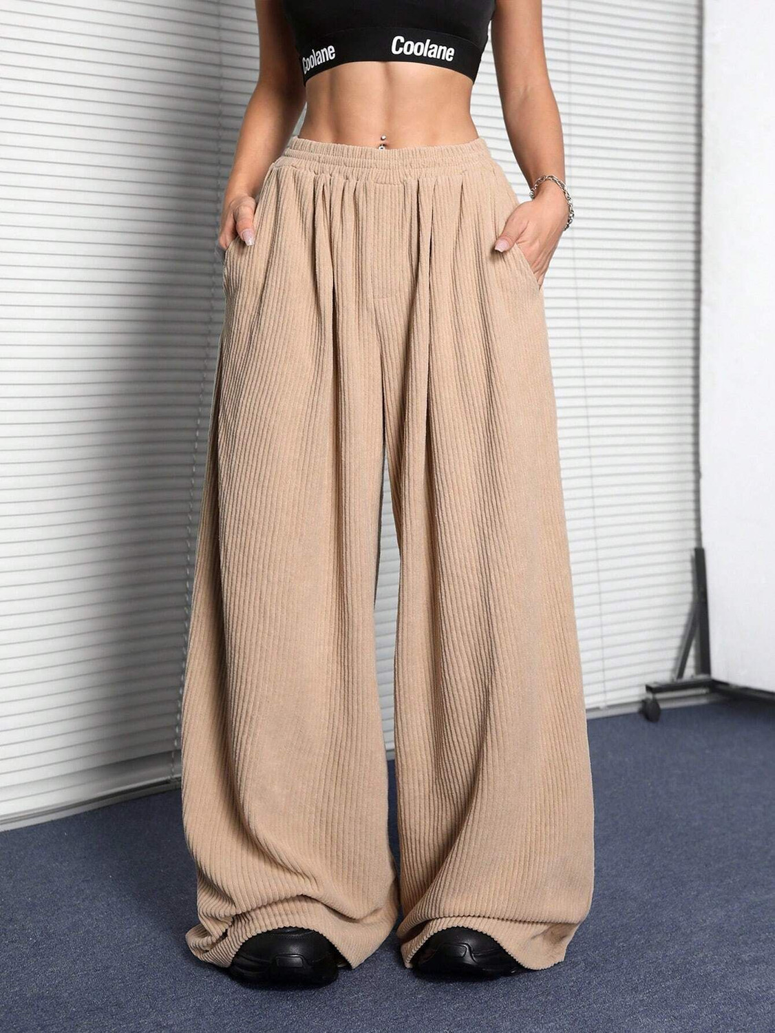 METRONAUT Loose Fit Women Beige Trousers