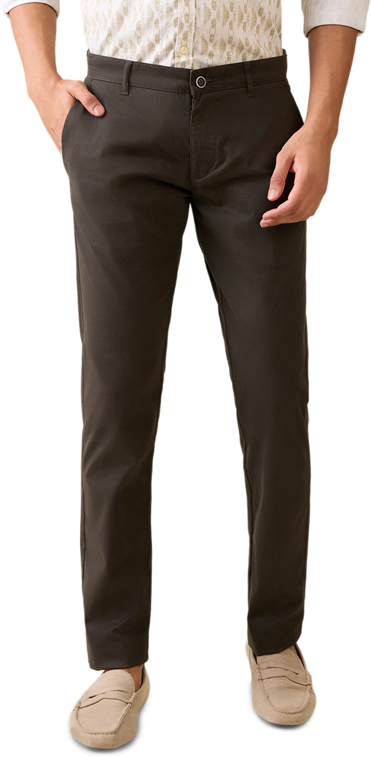 Image of PARX Tapered Men Dark Green Trousers