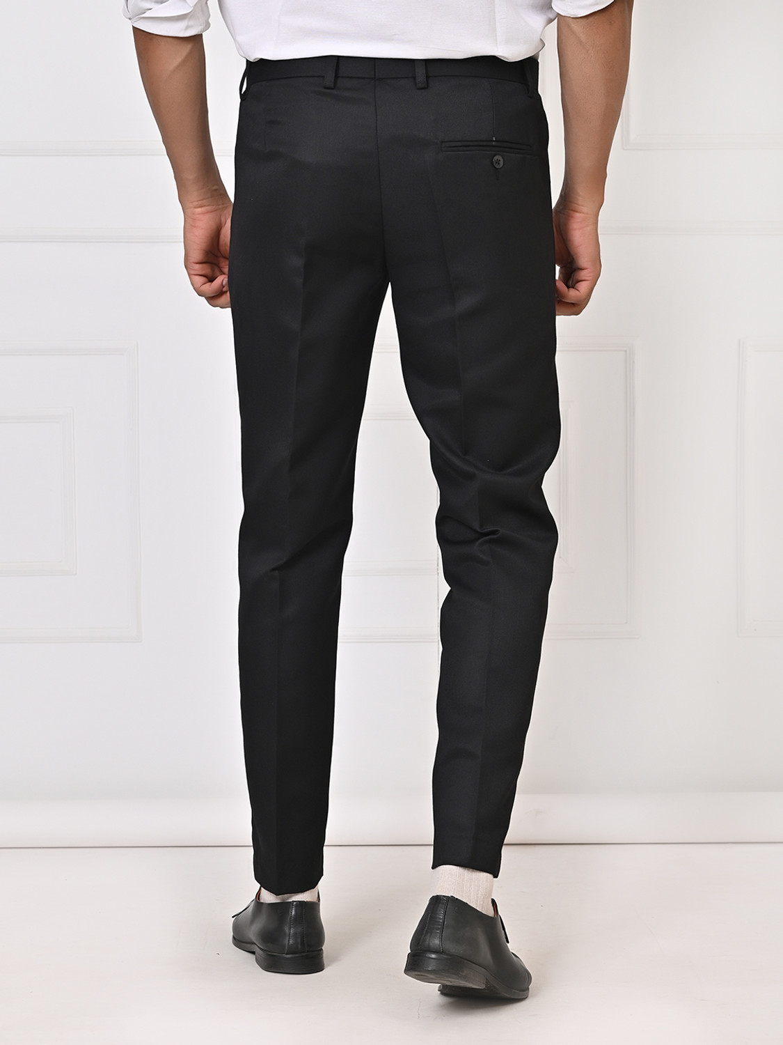 Image of El Cielo Regular Fit Men Black Trousers