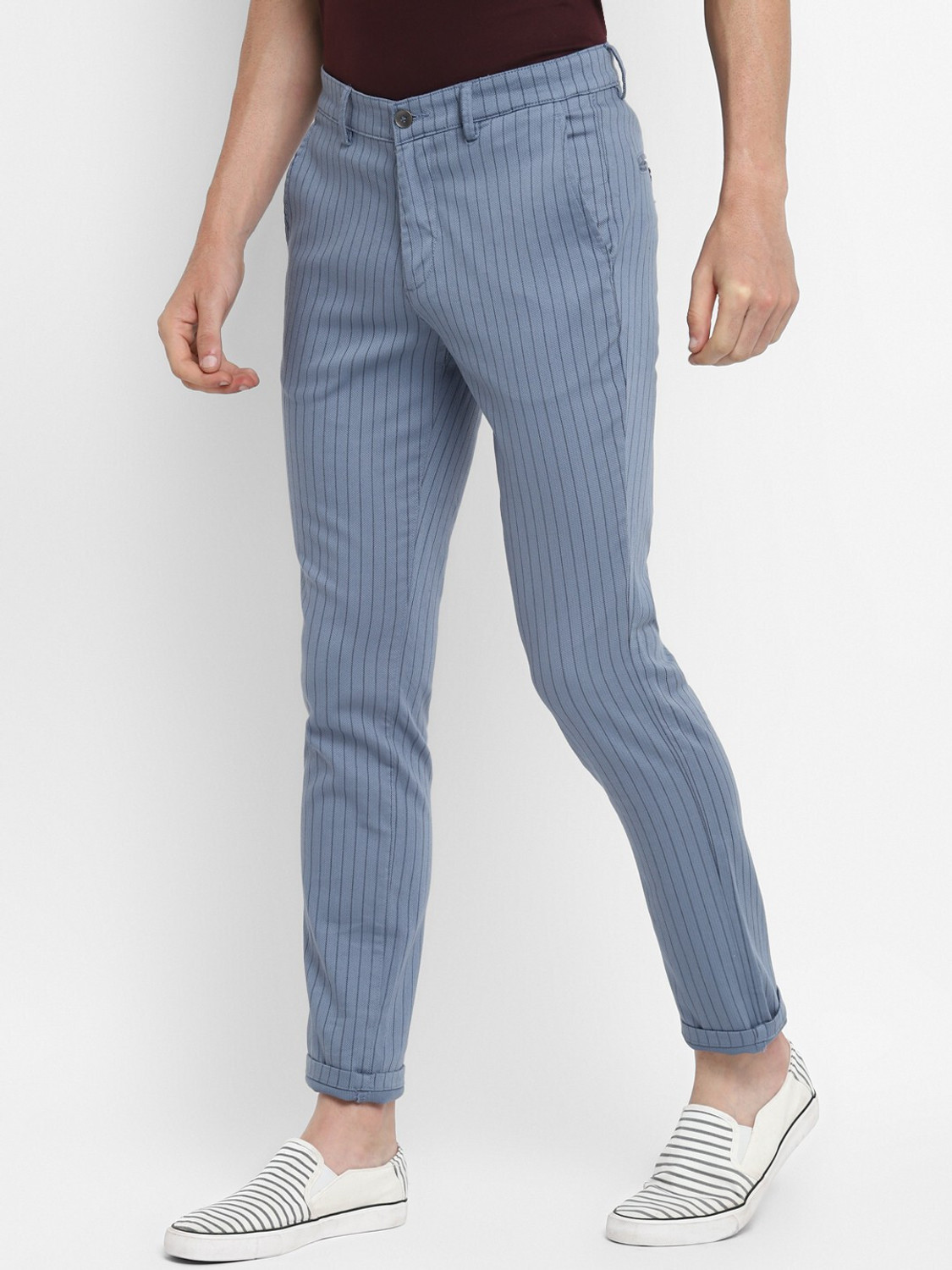 Turtle Color Pages TURTLE Men Tapered Light Blue Cotton Blend Trousers - Price History