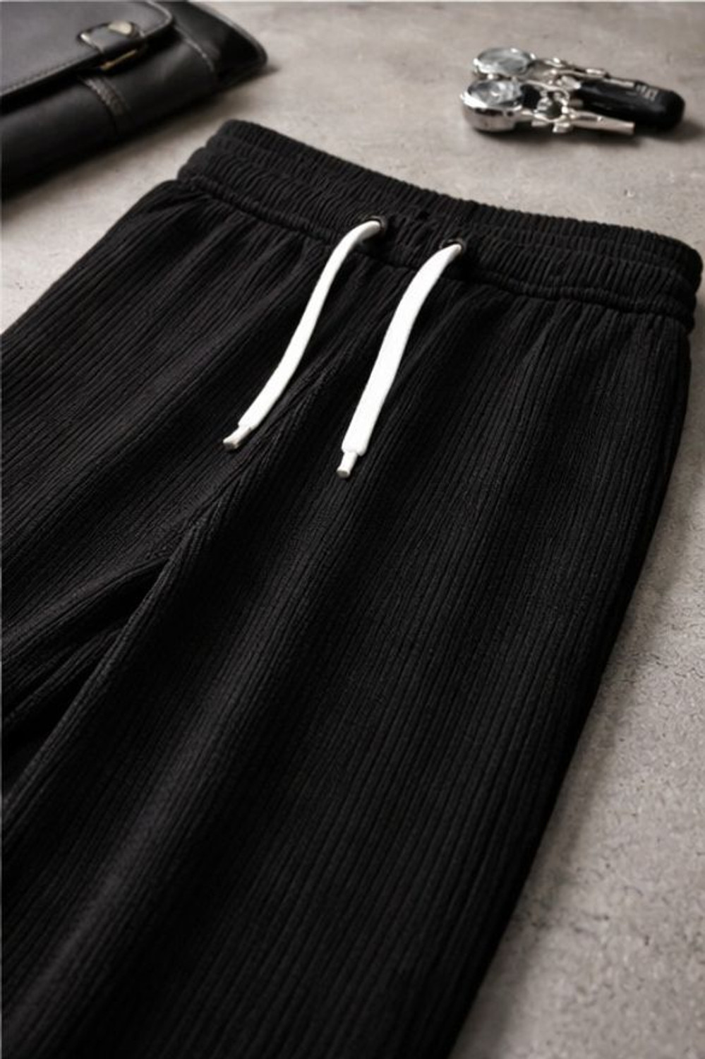 Image of METRONAUT Relaxed Men Black Trousers