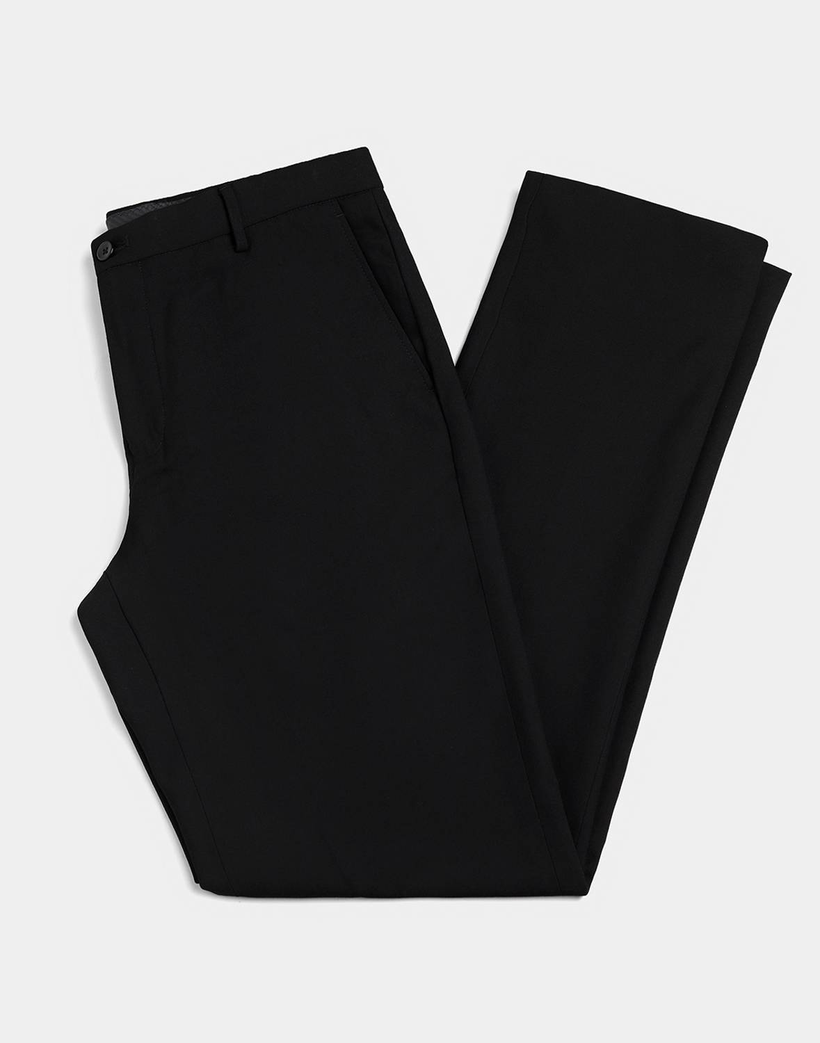Blackberrys Men Slim Fit Black Polyester Trousers - Image 5