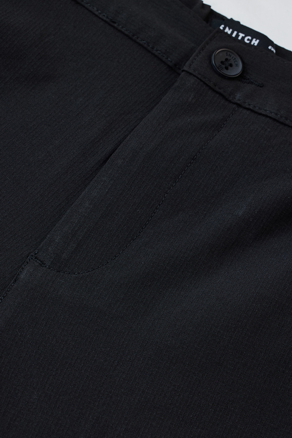 Image of Snitch Relaxed Men Black Trousers