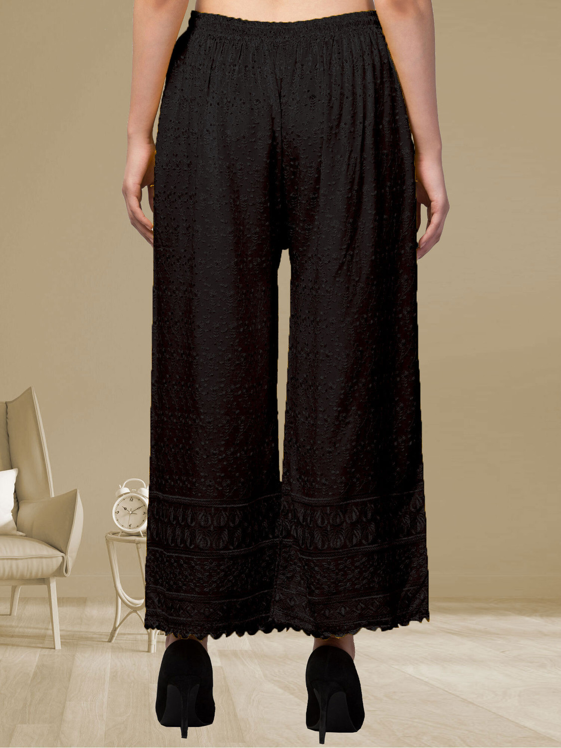 Image of FamBee Relaxed Women Black Trousers