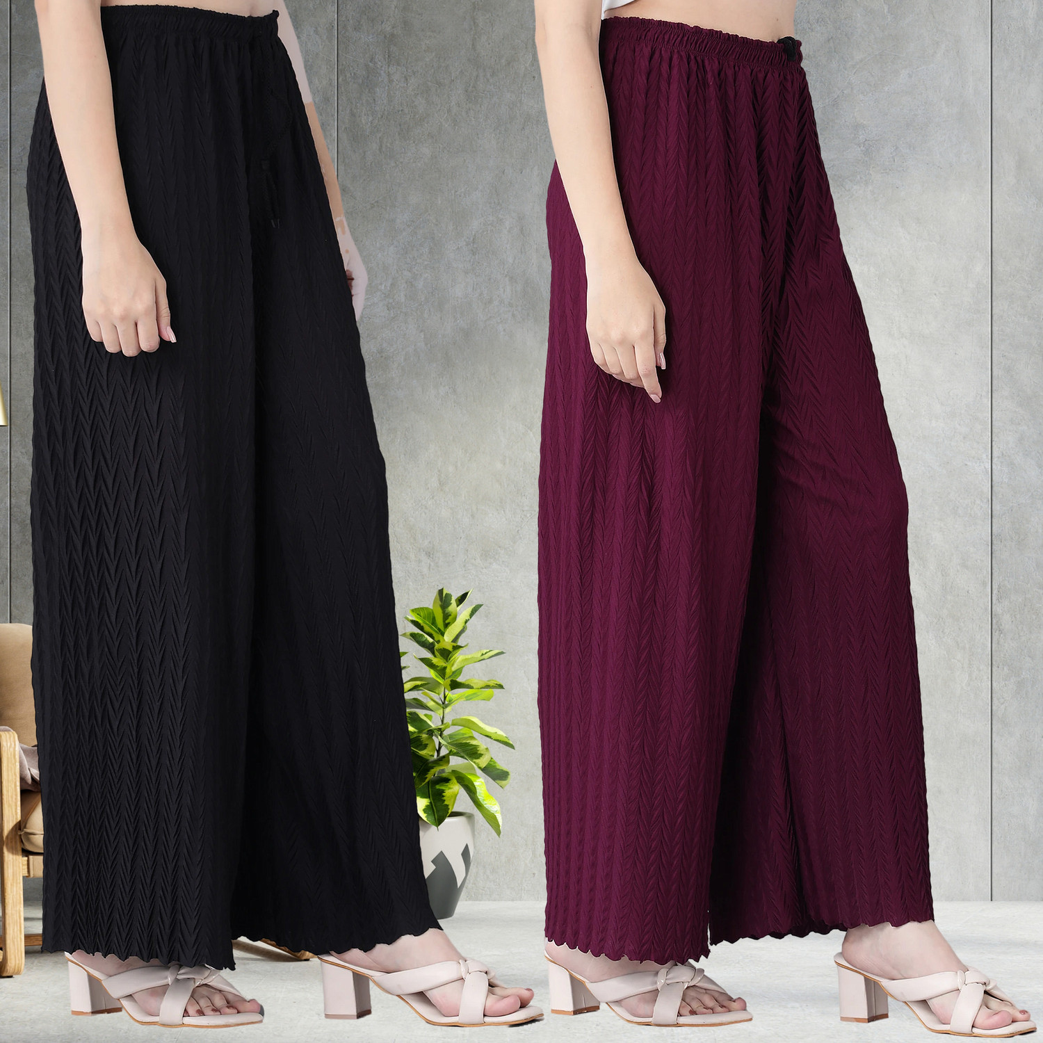 Image of IRHA Regular Fit Women Multicolor Trousers