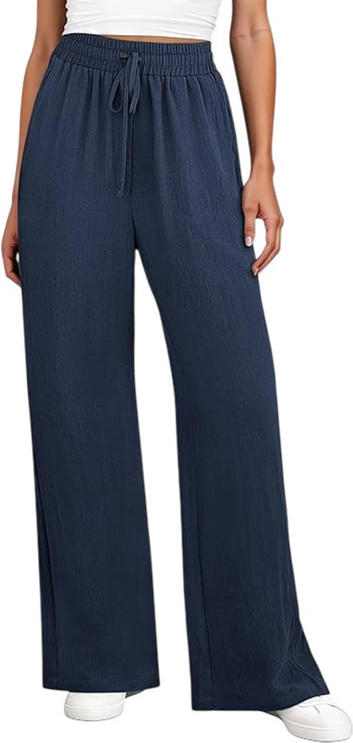 ALYNE Regular Fit Women Blue Trousers