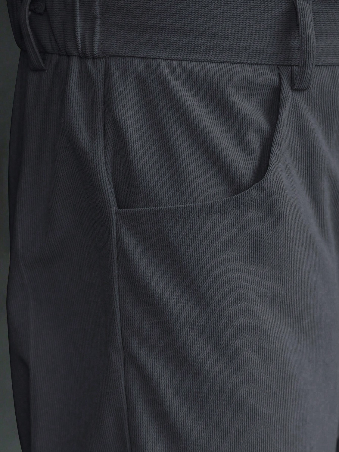 Image of Plus91 Loose Fit Men Grey Trousers