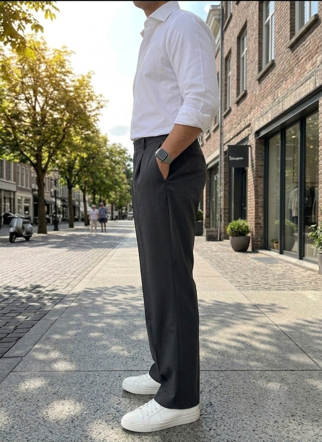 Image of INDICLUB Relaxed Men Black Trousers