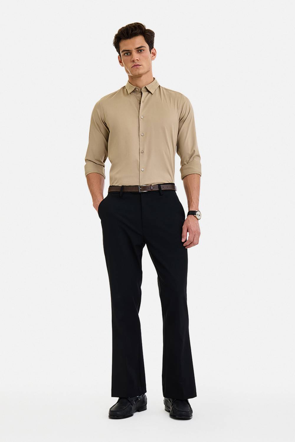 Snitch Flared Men Black Trousers - Image 2