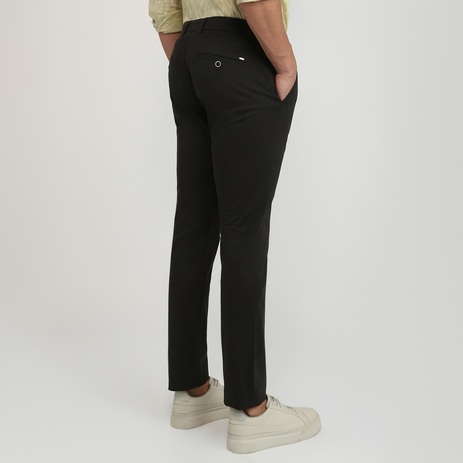 Image of PARX Tapered Men Black Trousers