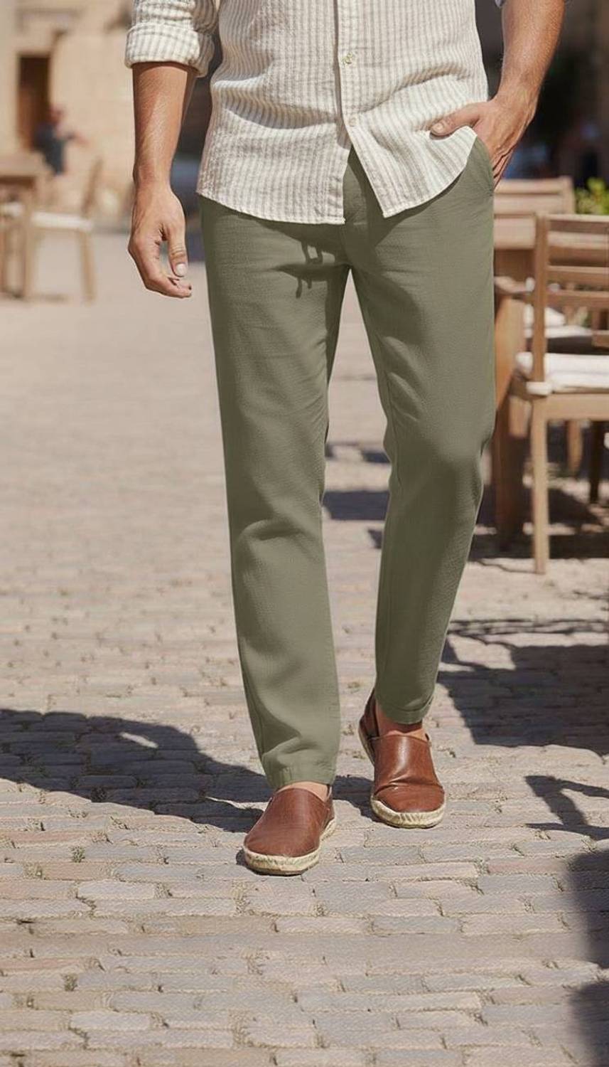 Aamish fashion Regular Fit Men Green Trousers