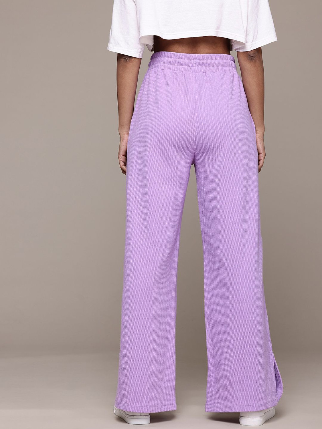 Image of Roadster Regular Fit Women Purple Trousers